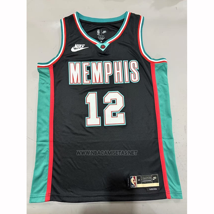 Camiseta Memphis Grizzlies Ja Morant NO 12 Classic 2025-26 Negro